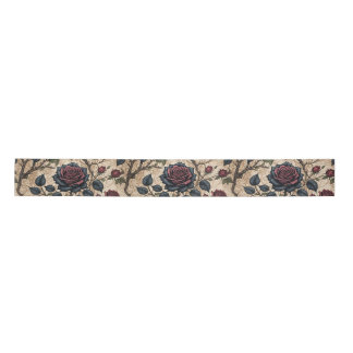 Ruban En Satin Motif de découpage Rose gothique foncé