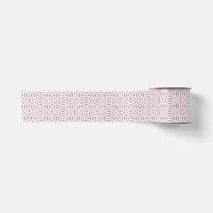 Ruban En Satin Motif de formes contemporaines colorées
