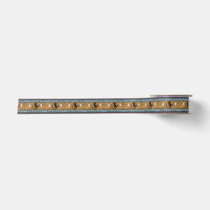 Ruban En Satin Motif de Gecko Amérindien
