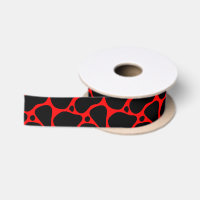 Motif de girafe rouge et noire