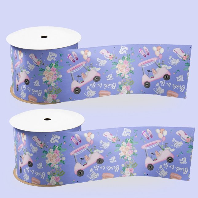 Ruban En Satin Motif de mariage de golf sans couture pour enterre (Créateur téléchargé)