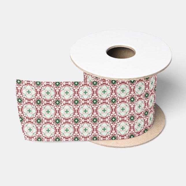 Ruban En Satin Motif de Noël (Bobine)