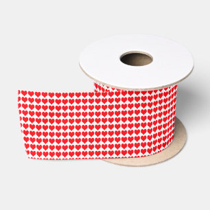 Ruban En Satin Motif de Red Hearts