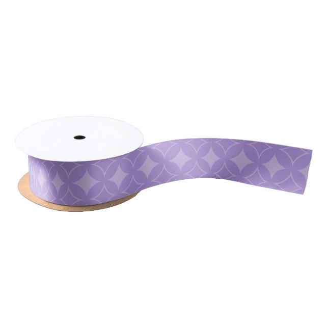 Ruban En Satin Motif de shippo Lilac (Bobine)