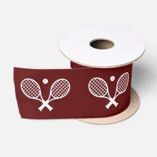 Ruban En Satin Motif de tennis minimaliste mou