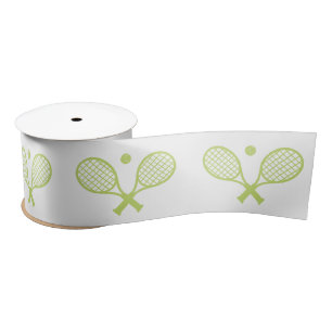 Ruban En Satin Motif de tennis minimaliste mou