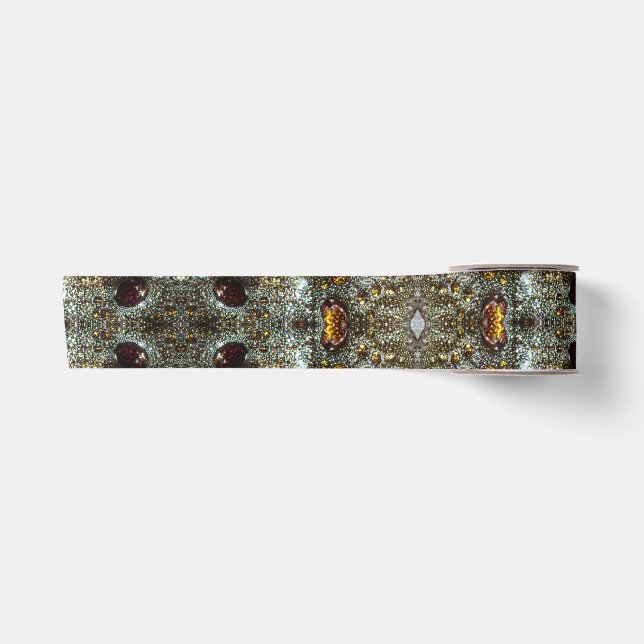 Ruban En Satin motif de texture brun Abstrait, gris foncé (Devant)
