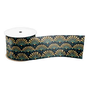 Ruban En Satin Motif décoratif Art déco en éventail