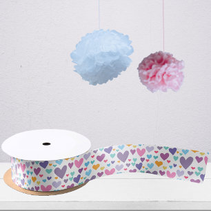 Ruban En Satin Motif des Coeurs mignons
