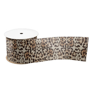 Ruban En Satin Motif des points Leopard Thunder_Cove