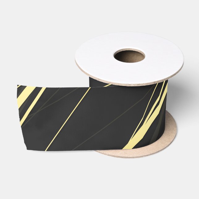 Ruban En Satin Motif d'or 1 (Bobine)