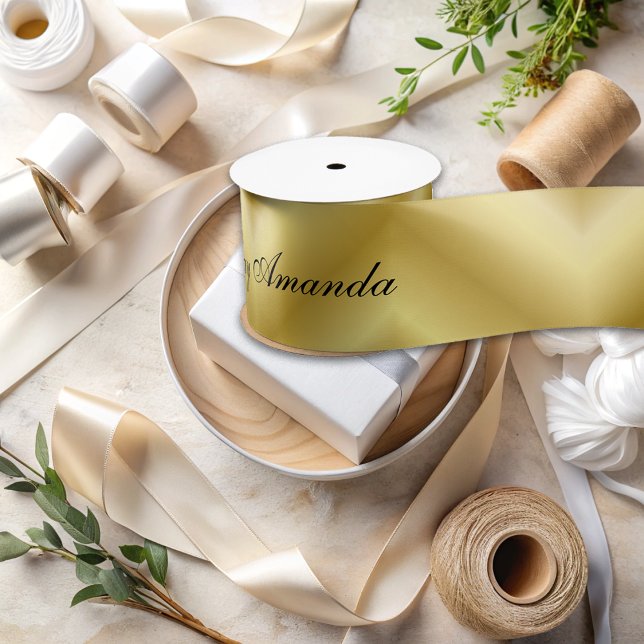 Ruban En Satin Motif d'or Abstrait (Créateur téléchargé)