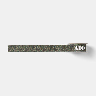 Ruban En Satin Motif du Camouflage militaire Green Woodland