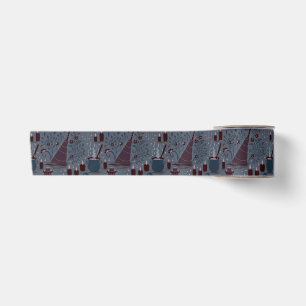 Ruban En Satin Motif ensorcelant d'Halloween au clair de lune