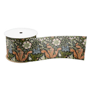 Ruban En Satin Motif floral Art Nouveau de William Morris Compton