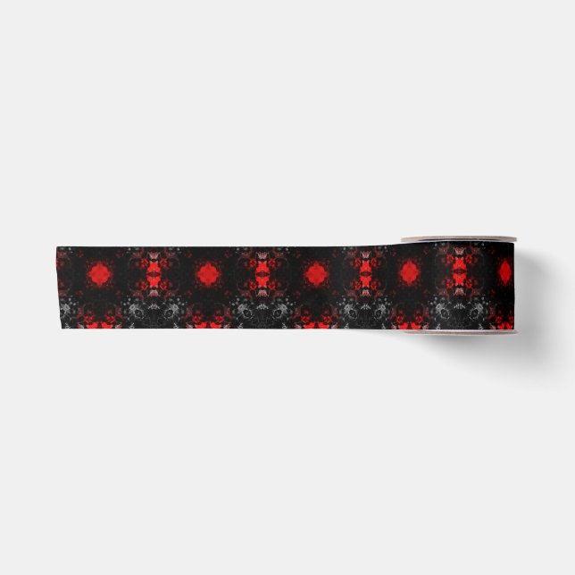 Ruban En Satin Motif gothique de signature (Devant)