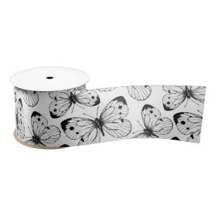 Ruban En Satin Motif papillon de choux