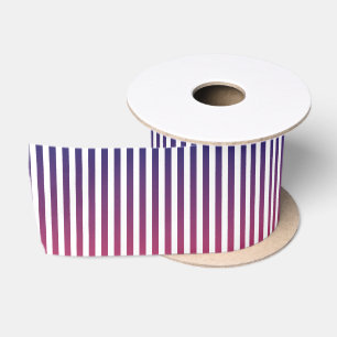 Ruban En Satin Motif rayure dégradé ombré violet