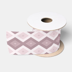 Ruban En Satin motif rose quartz rose diamant