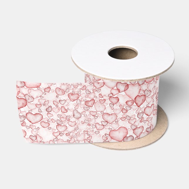 Ruban En Satin motif sans couture à l'aquarelle (Bobine)