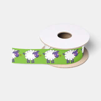 Ruban En Satin moutons laineux d'asile de fous