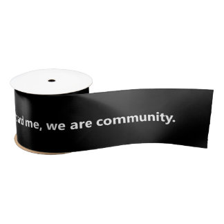 Ruban En Satin MTW "Nous sommes communauté"