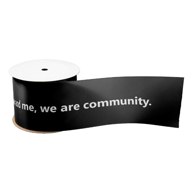 Ruban En Satin MTW "We are community" (Bobine)