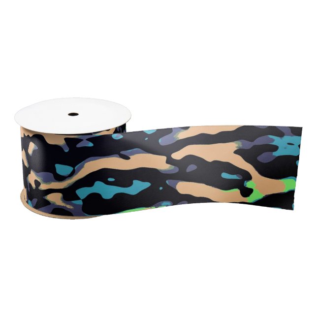 Ruban En Satin MVB Cameo Masculine bleu 2 Design (Bobine)