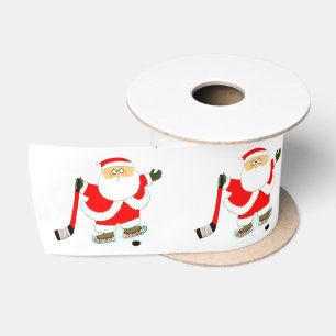 Ruban En Satin Noël de hockey