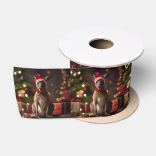 Ruban En Satin Noël Père Noël Kangaroo,
