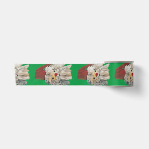 Ruban En Satin Noël vert moderne