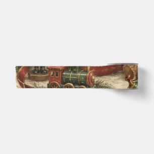 Ruban En Satin Noël Vintage Élégant , Soldat de Jouet Antique