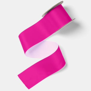 RUBAN EN SATIN NOM ET TEXTE PERSONNALISÉS ROSE CHAUD