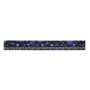 Ruban En Satin Nom personnalisé, motif de parties scintillant coe