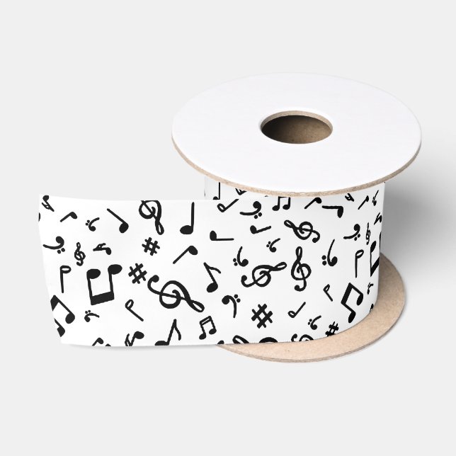 Ruban En Satin Notes de musique (Bobine)