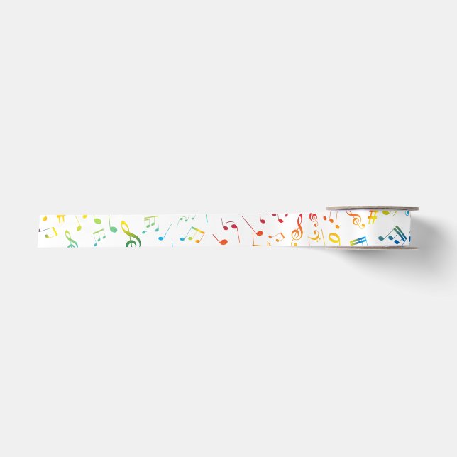 Ruban En Satin Notes de Musique 4 (Devant)
