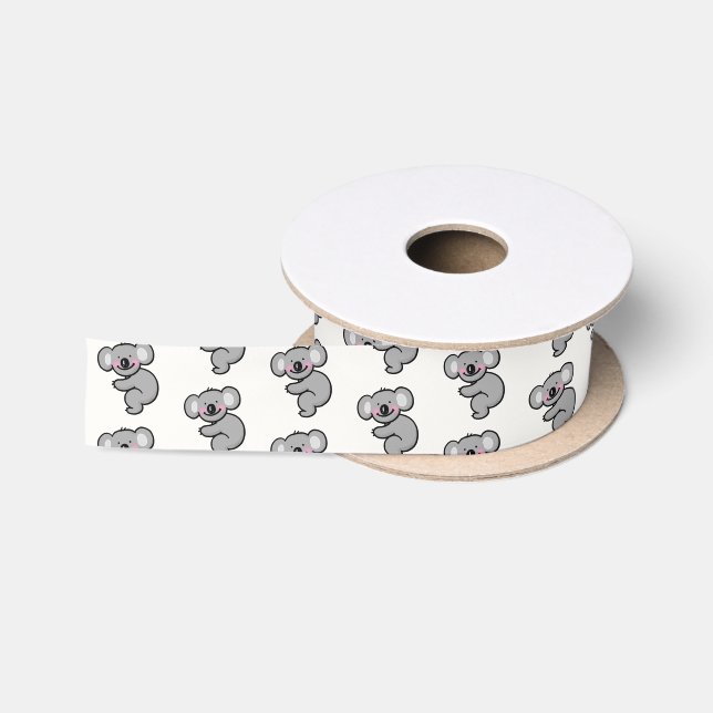 Ruban En Satin Nounours koala adorable  (Bobine)