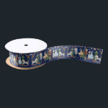 Ruban En Satin Nutcracker Christmas Ballet Aquarelle Vintage<br><div class="desc">Le ruban festif sur le thème de Nutcracker.</div>