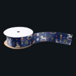 Ruban En Satin Nutcracker Christmas Ballet Aquarelle Vintage<br><div class="desc">Le ruban festif sur le thème de Nutcracker.</div>