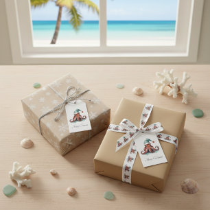 Ruban En Satin Octopus de Noël, personnalisable