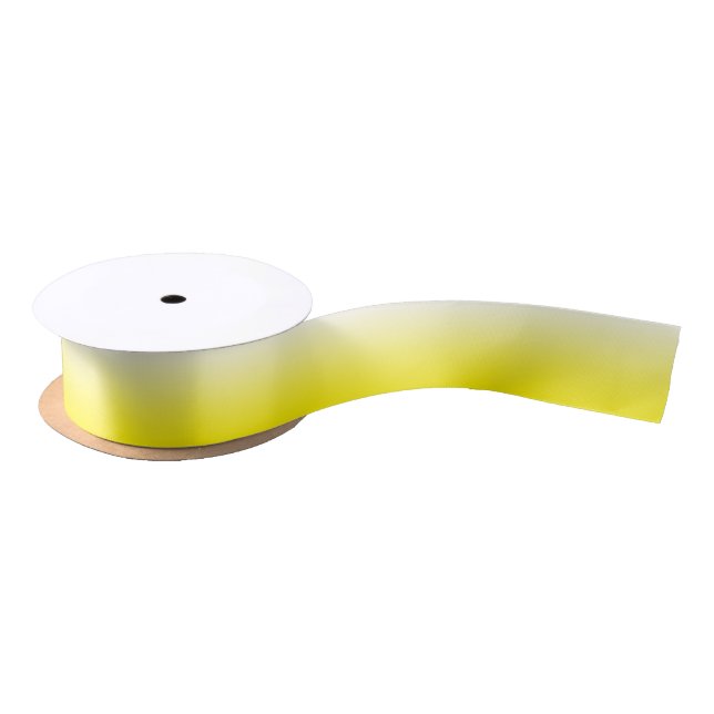 Ruban En Satin Ombre jaune brillant (Bobine)