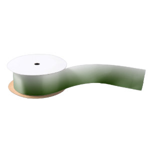 Ruban En Satin Ombre vert de forêt
