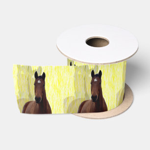 Ruban En Satin Ombres de cheval alezan,