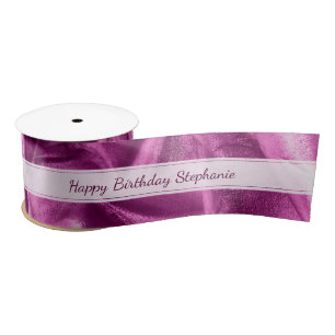 Ruban En Satin Or "joyeux anniversaire" ou toute occasion,