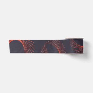 Ruban En Satin Orange, cool, tendance, abstraction oculaire géomé