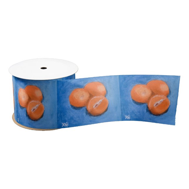 Ruban En Satin Oranges mandarines (Bobine)