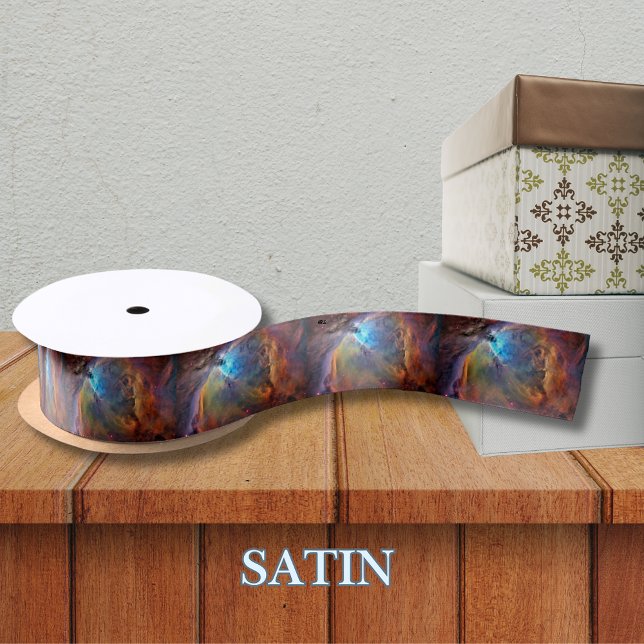 Ruban En Satin Orion Nebula Space Galaxy (Orion Nebula Space Galaxy Satin Ribbon 1.5)