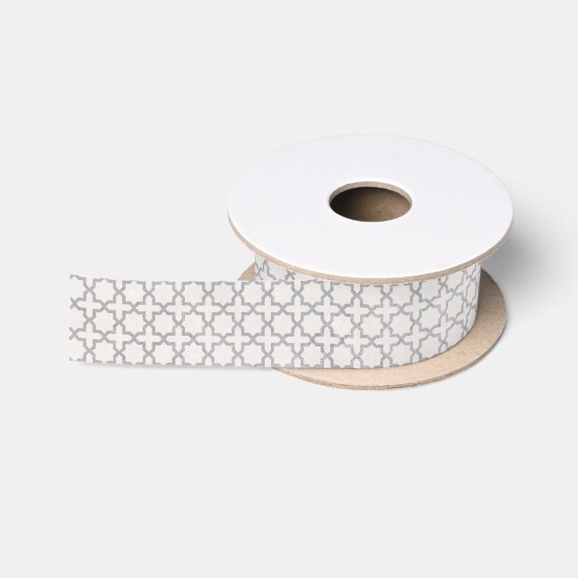 Ruban En Satin Ornement arabesque élégant (Bobine)