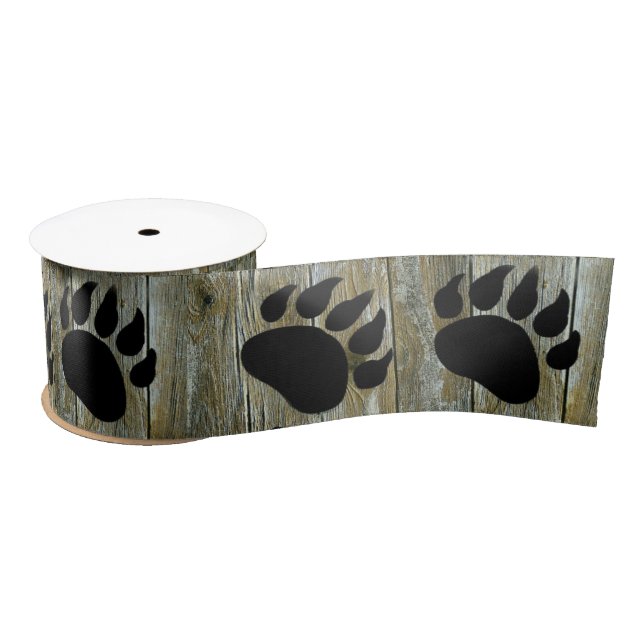 Ruban En Satin Ours Paw (Bobine)