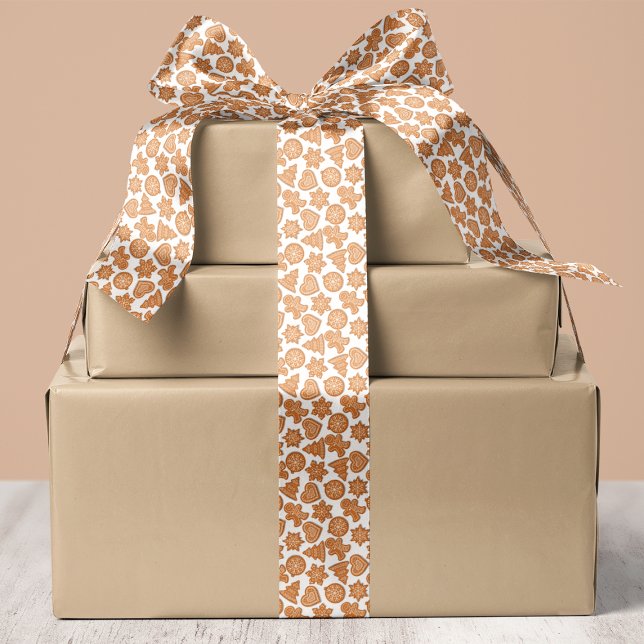 Ruban En Satin Pain d'épices Homme Cookies Noël mignon (Créateur téléchargé)